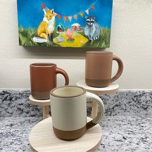Set of 3 East Fork Pottery mugs